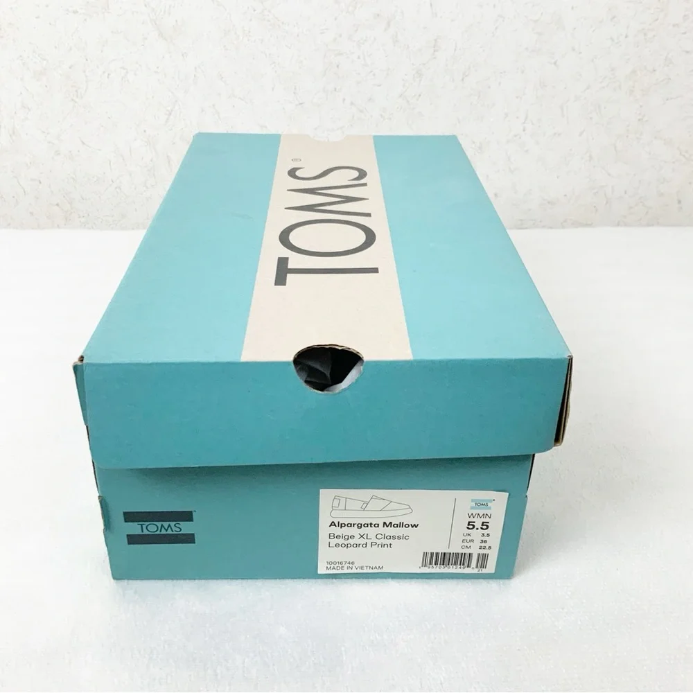 Toms Alpargata Mallow Classic Leopard Print Slip On Shoes Loafers Size 5.5 - Picture 9 of 9